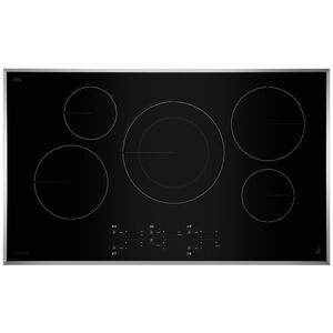JennAir 36 in. Induction Cooktop with 5 Smoothtop Burners - Stainless Steel, , hires