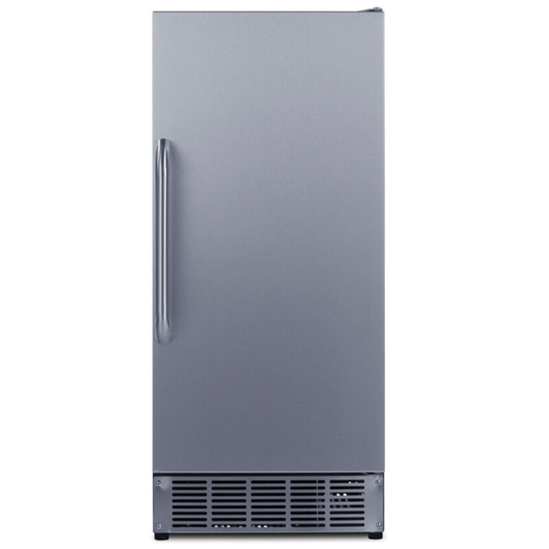 Summit 15 in. Built-In Undercounter Outdoor Commercial-Use Ice Maker with 25 lb. Ice Storage, Auto-Defrost & Digital Control - Stainless Steel, , hires