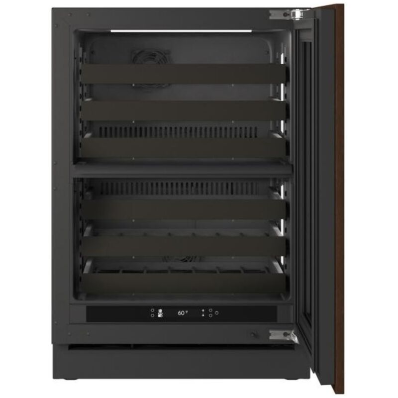 U-Line The Seamless Collection 24 in. Outdoor Undercounter Wine Cooler with Wire Racks, Dual Temperature Zones & 42-Bottle Capacity - Custom Panel Ready, , hires