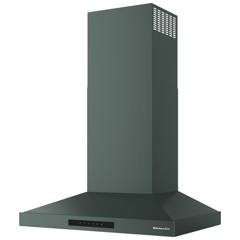 KitchenAid 30 in. Convertible Chimney Style Range Hood with 400 CFM, 4 Fan Speeds & 2 LED Lights - Juniper, , hires