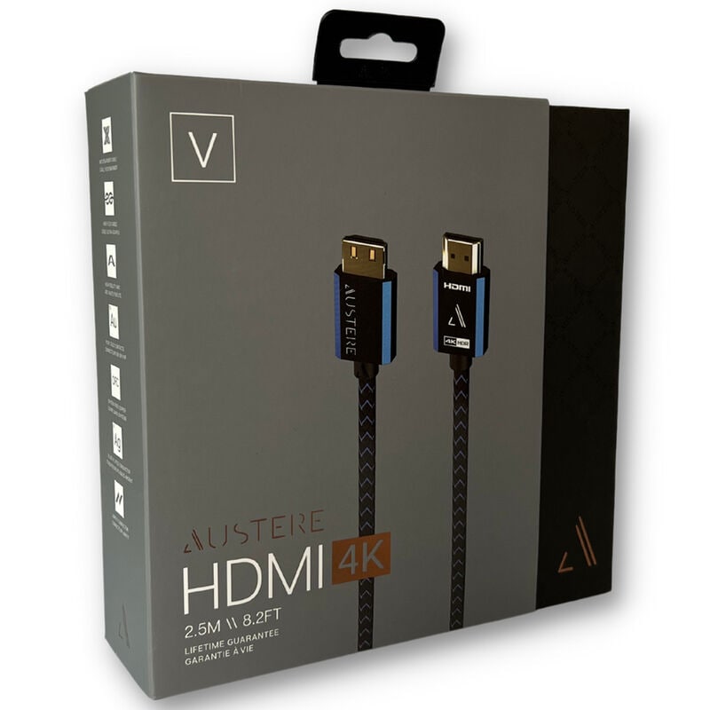 Austere V Series Premium Certified 4K HDR HDMI Cable with ARC - 2.5m, , hires