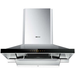 Fotile 36 in. Perimeter Vent Chimney Style Range Hood with 2 Speed Settings, 1000 CFM, Ducted Venting & 2 LED Lights - Stainless Steel, , hires