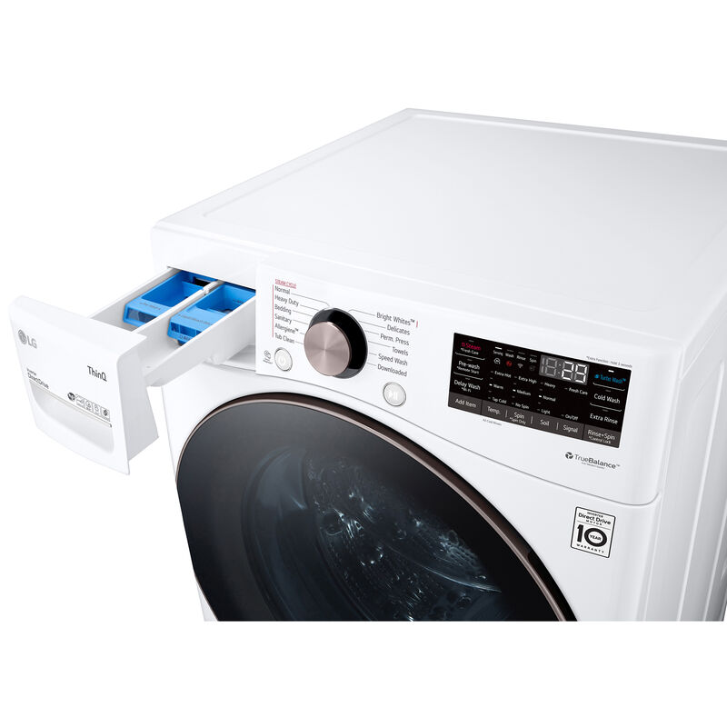 Reviews for LG 4.5 Cu. Ft. Stackable Front Load Washer in White with  Coldwash Technology
