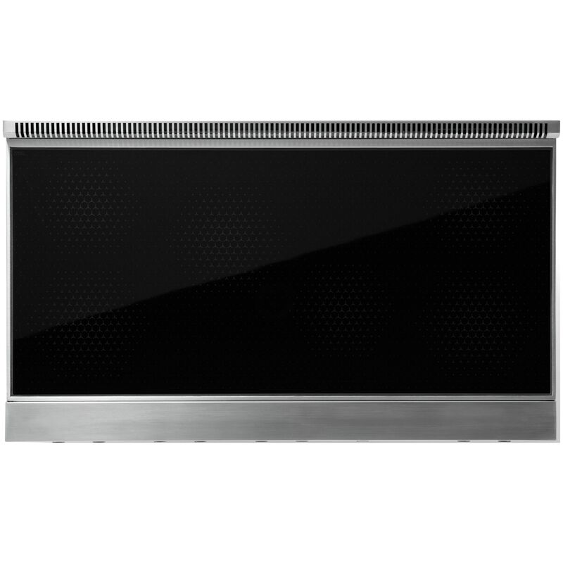 Viking 5 Series 48 in. 7.3 cu. ft. True European Convection Double Oven Electric Range with 6 Induction Burners - Stainless Steel - Brushed Brass Trim Option, , hires