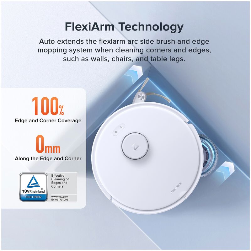 Roborock Qrevo Curv 5A1 Wi-Fi Connected Auto-Empty Pet Robotic Vacuum/Mop Combo with Voice Control & Cleaning Station, , hires