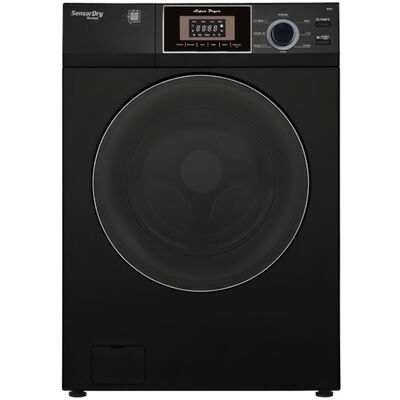 Equator Premium Compact 24 in. 3.1 cu. ft. Stackable Electric Dryer with Sensor Dry & Sanitize Cycle - Black | ED866DLBLACK