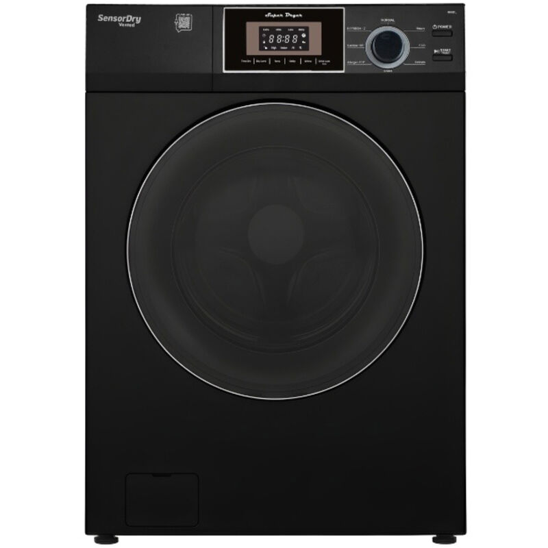 Equator Premium Compact 24 in. 3.1 cu. ft. Stackable Electric Dryer with Sensor Dry & Sanitize Cycle - Black, , hires