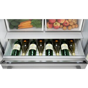 Sharp 36 in. 22.5 cu. ft. Counter Depth 4-Door French Door Refrigerator with Ice Maker - Stainless Steel, , hires