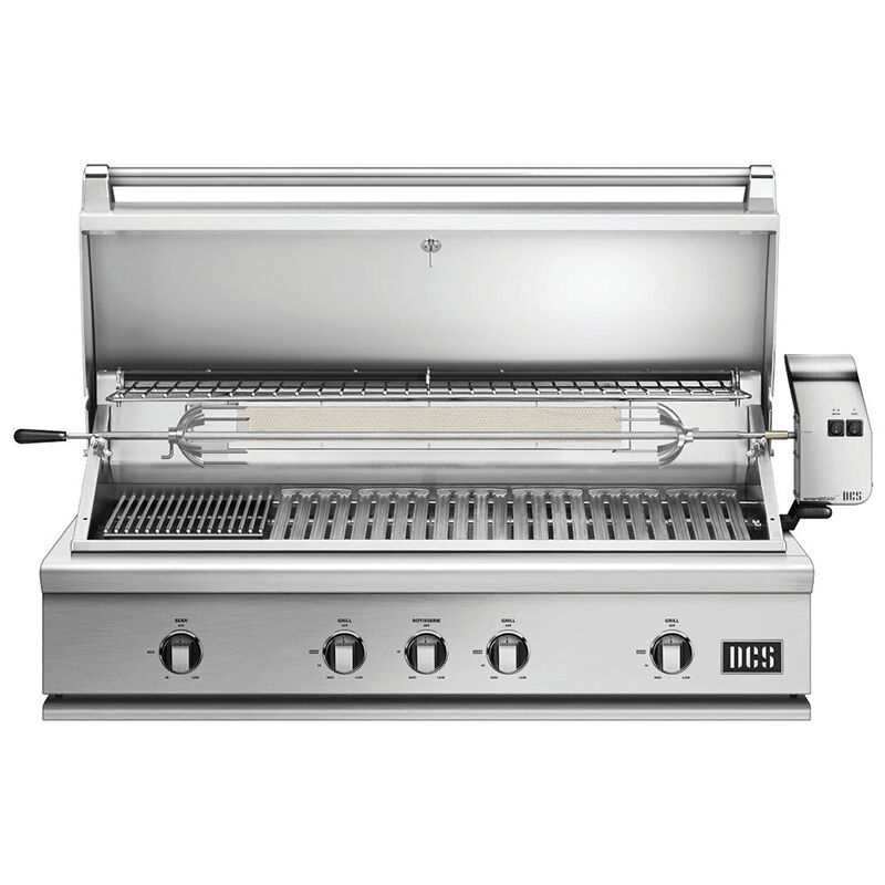 DCS Series 7 48 in. 4-Burner Built-In/Freestanding Liquid Propane Gas Grill with Rotisserie, Sear Burner & Smoke Box - Stainless Steel, , hires