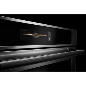 JennAir Noir 30 in. 10.0 cu. ft. Smart Front Control Electric Double Wall Oven with True European Convection & Sensor Cooking - Stainless Steel, , hires