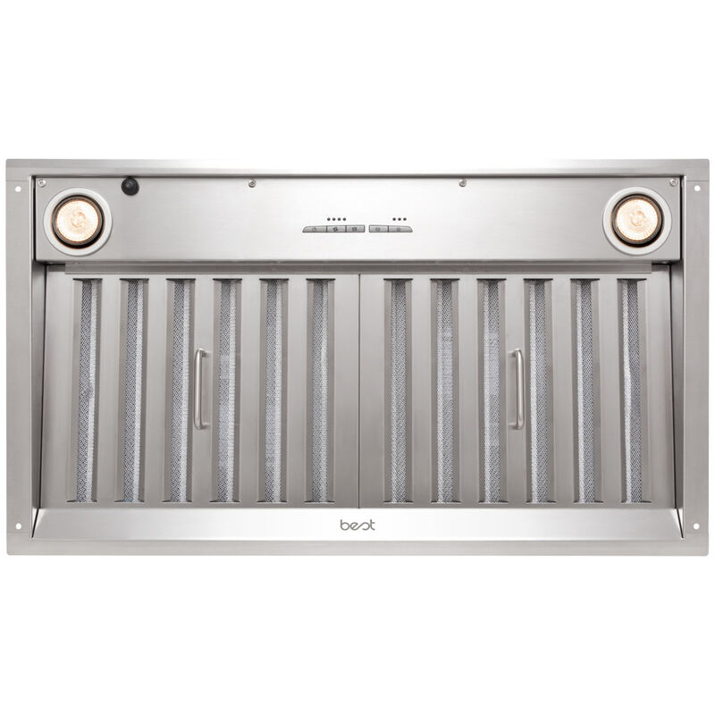 Best PK22 Series 28 in. Standard Style Range Hood with 4 Speed Settings, 1500 CFM, Ducted Venting & 2 Halogen Lights - Stainless Steel, , hires
