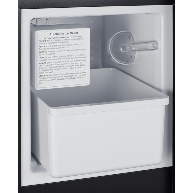 Summit 15 in. Built-In Undercounter Ice Maker with 12 lb. Ice Storage - Stainless Steel, , hires