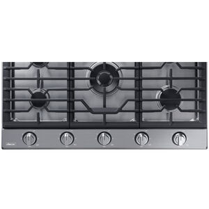 Dacor Transitional 36 in. 5-Burner Smart Natural Gas Cooktop with Griddle, Simmer Burner & Power Burner - Silver Stainless, , hires