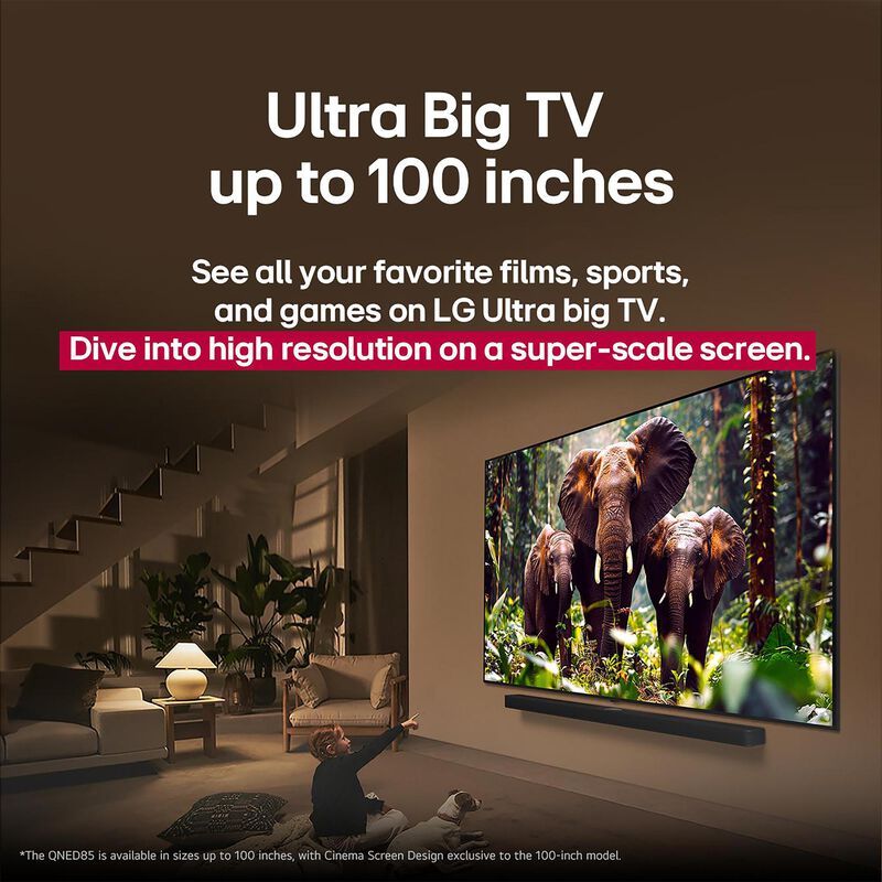 LG - 100" Class QNED85A Series QNED Mini-LED 4K UHD Smart webOS TV, , hires