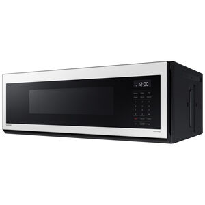 Samsung Bespoke 30 in. 1.1 cu. ft. Low Profile Smart Over-the-Range Microwave with 400 CFM - White Glass, , hires