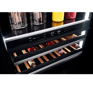 JennAir 24 in. 5.0 cu. ft. Built-In Beverage Center with Fixed Shelves & Digital Control Right Hinged - Custom Panel Ready, , hires