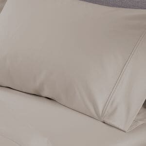 BEDGEAR Basic Twin Size Sheet Set (Ideal for Adj. Bases) - Medium Beige, , hires