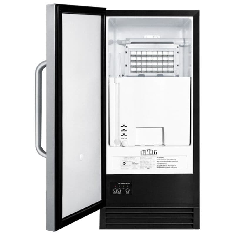 Summit 15 in. Built-In Undercounter Commercial-Use Ice Maker with 25 lb. Ice Storage, Auto-Defrost & Digital Control - Stainless Steel, , hires