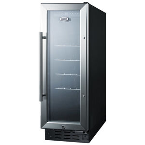 Summit 12 in. 2.2 cu. ft. Built-In/Freestanding Beverage Center with Pull-Out Shelves & Digital Control - Stainless Steel, , hires
