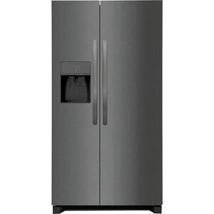Frigidaire 36 in. 25.6 cu. ft. Side-by-Side Refrigerator With External Ice & Water Dispenser - Black Stainless Steel, Black Stainless Steel, hires