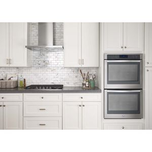 Whirlpool 36 in. Convertible Chimney Style Range Hood with 400 CFM, 3 Fan Speeds & 2 LED Lights - Stainless Steel, , hires