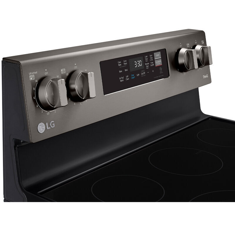 Lg black stainless electric stove top
