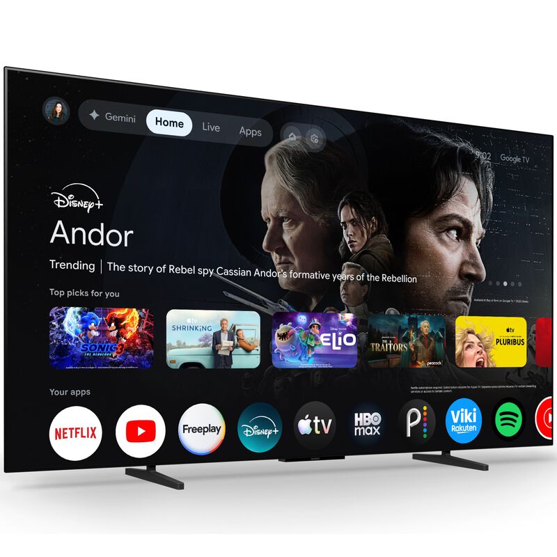 Sony - 77" Class Bravia 6 OLED 4K UHD Smart Google TV with Gemini, , hires