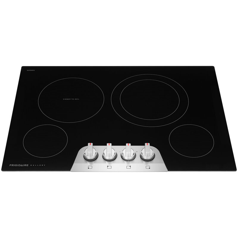 Frigidaire Gallery 30 in. 4-Burner Electric Cooktop with Simmer Burner & Power Burner - Stainless Steel, , hires