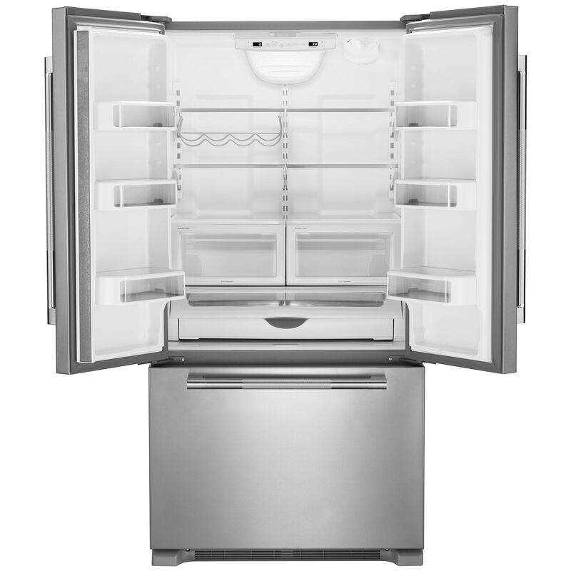 JennAir Rise 36 in. 21.9 cu. ft. Counter Depth French Door Refrigerator with Internal Water Dispenser - Stainless Steel, , hires