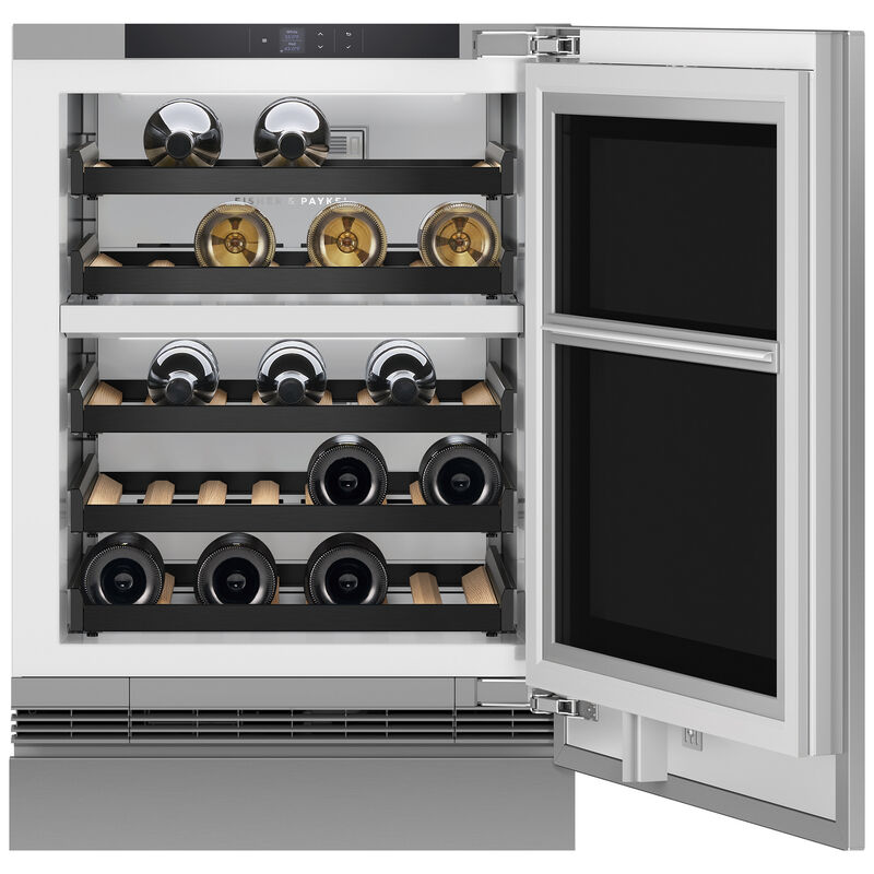 Fisher & Paykel Framed Right-Hinge Door Panel for Integrated Undercounter Wine & Beverage - Stainless Steel, , hires