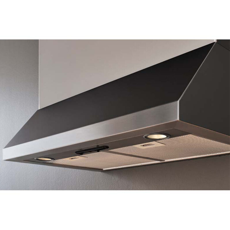 Bertazzoni Professional Series 36 in. Canopy Pro Style Style Range Hood with 3 Speed Settings, 600 CFM & 4 LED Light - Stainless Steel, , hires