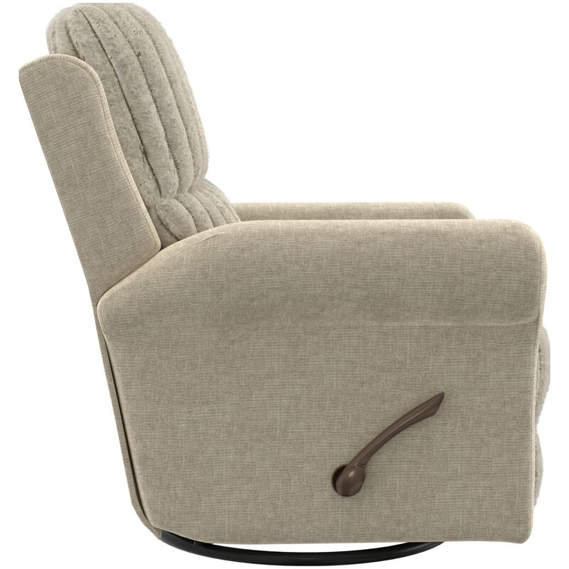 Catnapper Foxy Swivel Glider Recliner - Beige, Beige, hires