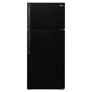 Whirlpool 28 in. 14.3 cu. ft. Top Freezer Refrigerator - Black, Black, hires