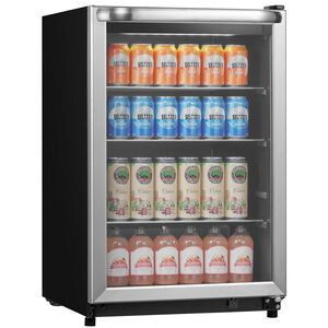 Frigidaire 22 in. 4.6 cu ft. Compact Beverage Center with Adjustable Shelves & Digital Control - Stainless Steel, , hires
