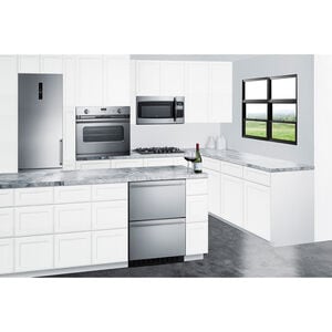 Summit 24 in. 3.1 cu. ft. Refrigerator Drawer - Stainless Steel, , hires