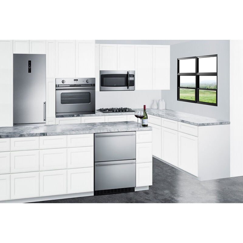 Summit 24 in. 3.1 cu. ft. Refrigerator Drawer - Stainless Steel, , hires