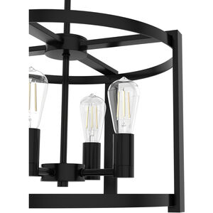 Hunter Astwood 18 in. 4-Light Chandelier - Matte Black, , hires