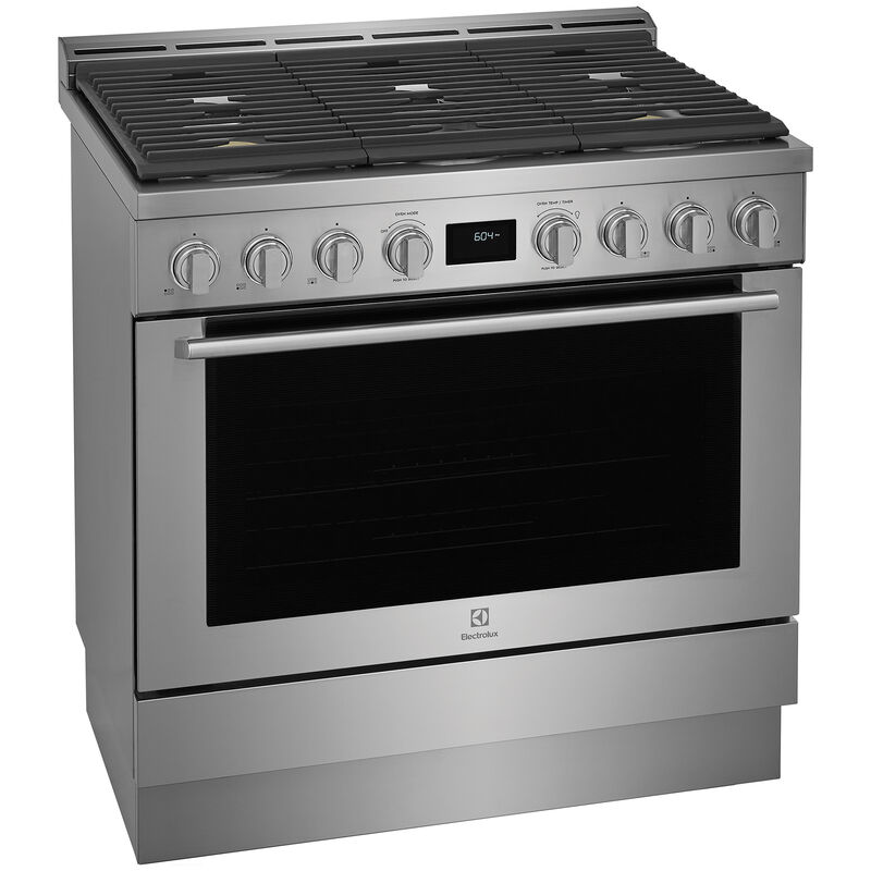 Electrolux 36 in. 4.4 cu. ft. Convection Oven Freestanding Gas Range with 6 Sealed Burners - Stainless Steel, , hires