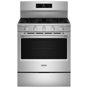 Maytag 30 in. 5 cu. ft. Gas Range with 5 Sealed Burners - Stainless Steel, Stainless Steel, hires