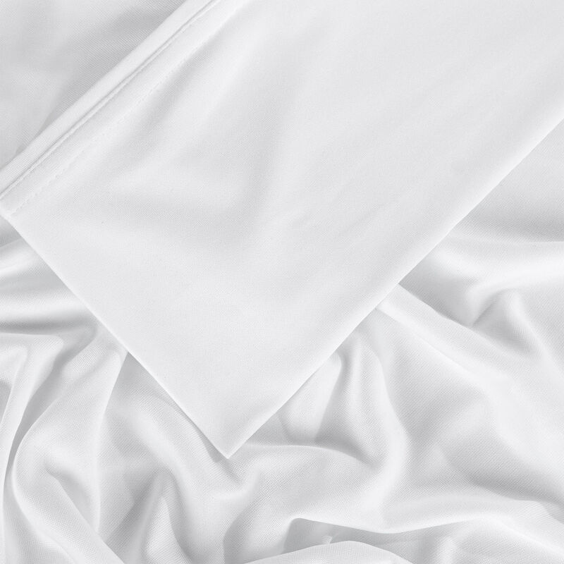 BEDGEAR Dri-Tec Queen Size Sheet Set (Ideal for Adj. Bases) - Bright White, Bright White, hires