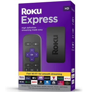 Roku Express (New, 2022) HD Streaming Device with Simple Remote (no TV controls), , hires