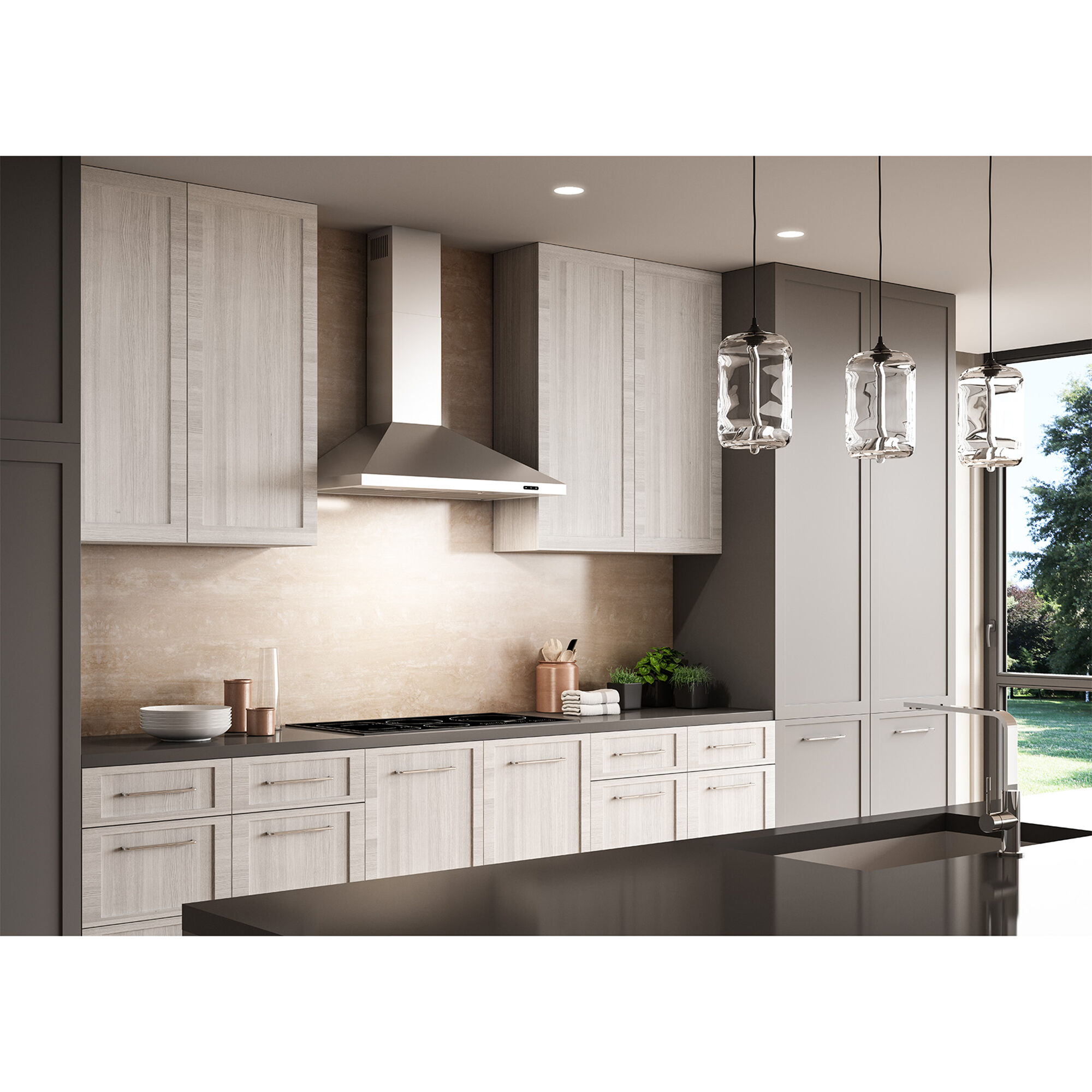 Broan Elite EW48 Series 30 in. Convertible Chimney Style Range