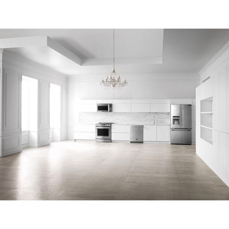 Signature Kitchen Suite 30 in. 1.7 cu. ft. 950W Smart Over-the-Range Microwave with 300 CFM, Convection & Sensor Cooking - Stainless Steel, , hires