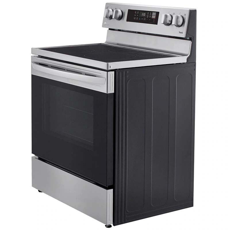 LG 30 in. 6.3 cu. ft. Smart Air Fry Standard Convection Electric Range with Radiant Burners - Stainless Steel, Stainless Steel, hires