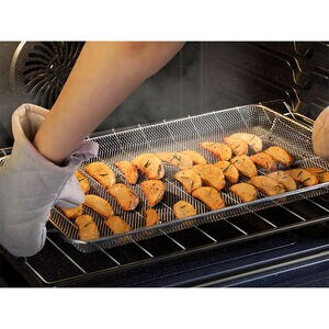 Samsung Bespoke 30 in. 6 cu. ft. Smart Air Fry True European Convection Slide-In Gas Range with 5 Sealed Burners & Griddle - Matte Black Steel, Matte Black Steel, hires