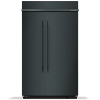 KitchenAid 48 in. 30.0 cu. ft. Built-In Counter Depth Side-by-Side Refrigerator with Ice Maker - Juniper | KBSN748SJP