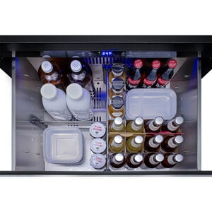 Summit 27 in. 4.8 cu. ft. Outdoor Double Refrigerator Drawers - Stainless Steel/Panel Ready, , hires
