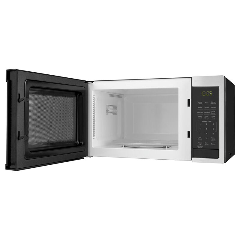 GE 19 in. 0.9 cu.ft Countertop Microwave with 10 Power Levels - Stainless Steel, Stainless Steel, hires