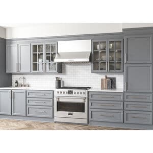 Zephyr 30 in. Convertible Canopy Pro Style Style Range Hood with 700 CFM, 6 Fan Speeds & 2 LED Lights - Stainless Steel, , hires