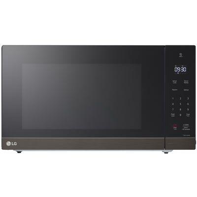 LG 24 in. 2.0 cu. ft. Countertop Microwave with 10 Power Levels & Sensor Cooking Controls - Black Stainless Steel | MSER2090D